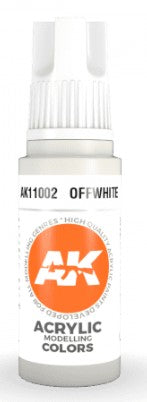 AK Interactive 11002 Off White Acrylic 3G Paint 17ml Bottle