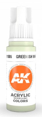 AK Interactive 11005 Greenish White 3G Acrylic Paint 17ml Bottle