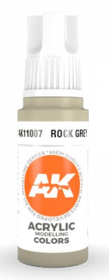 AK Interactive 11007 Rock Grey 3G Acrylic Paint 17ml Bottle