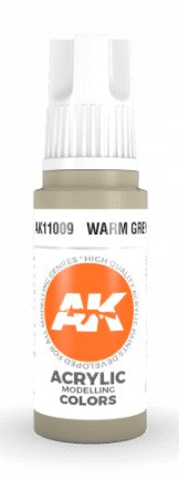 AK Interactive 11009 Warm Grey 3G Acrylic Paint 17ml Bottle