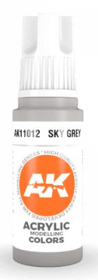 AK Interactive 11012 Sky Grey 3G Acrylic Paint 17ml Bottle