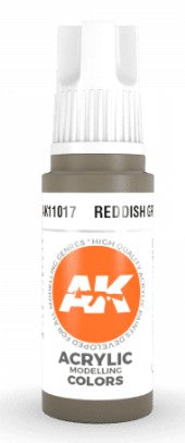 AK Interactive 11017 Reddish Grey 3G Acrylic Paint 17ml Bottle