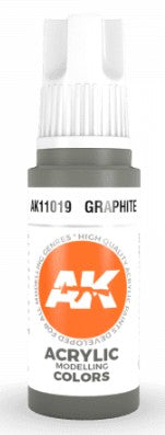 AK Interactive 11019 Graphite 3G Acrylic Paint 17ml Bottle