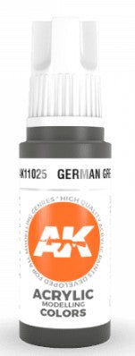AK Interactive 11025 German Grey 3G Acrylic Paint 17ml Bottle