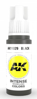 AK Interactive 11029 Black Acrylic 3G Paint 17ml Bottle