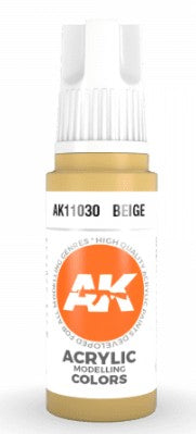 AK Interactive 11030 Beige 3G Acrylic Paint 17ml Bottle