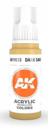 AK Interactive 11033 Dark Sand 3G Acrylic Paint 17ml Bottle