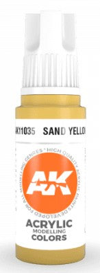 AK Interactive 11035 Sand Yellow 3G Acrylic Paint 17ml Bottle