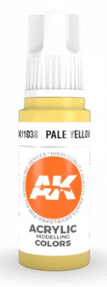 AK Interactive 11038 Pale Yellow 3G Acrylic Paint 17ml Bottle