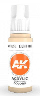 AK Interactive 11050 Light Flesh 3G Acrylic Paint 17ml Bottle