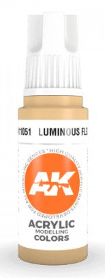 AK Interactive 11051 Luminous Flesh 3G Acrylic Paint 17ml Bottle