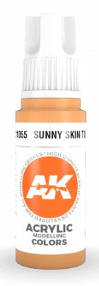 AK Interactive 11055 Sunny Skin Tone 3G Acrylic Paint 17ml Bottle