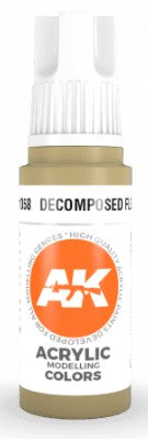 AK Interactive 11058 Decomposed Flesh 3G Acrylic Paint 17ml Bottle