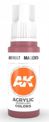 AK Interactive 11067 Magenta 3G Acrylic Paint 17ml Bottle