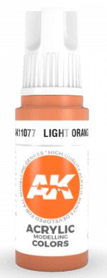 AK Interactive 11077 Light Orange 3G Acrylic Paint 17ml Bottle