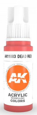 AK Interactive 11083 Dead Red 3G Acrylic Paint 17ml Bottle