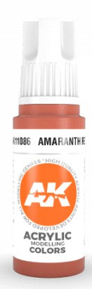 AK Interactive 11086 Amaranth Red 3G Acrylic Paint 17ml Bottle