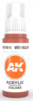 AK Interactive 11090 Vermillion 3G Acrylic Paint 17ml Bottle