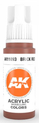 AK Interactive 11093 Brick Red 3G Acrylic Paint 17ml Bottle