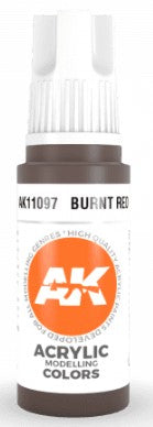 AK Interactive 11097 Burnt Red 3G Acrylic Paint 17ml Bottle