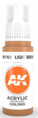 AK Interactive 11100 Light Brown 3G Acrylic Paint 17ml Bottle