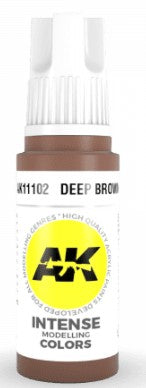 AK Interactive 11102 Deep Brown 3G Acrylic Paint 17ml Bottle