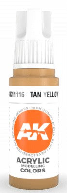 AK Interactive 11116 Tan Yellow 3G Acrylic Paint 17ml Bottle