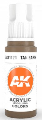 AK Interactive 11121 Tan Earth 3G Acrylic Paint 17ml Bottle