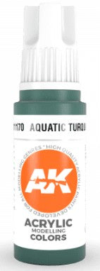 AK Interactive 11170 Aquatic Turquoise 3G Acrylic Paint 17ml Bottle