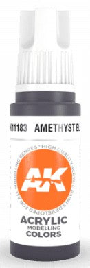 AK Interactive 11183 Amethyst Blue 3G Acrylic Paint 17ml Bottle