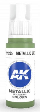 AK Interactive 11205 Metallic Green 3G Acrylic Paint 17ml Bottle