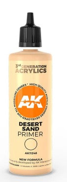 AK Interactive 11248 Desert Sand 3G Acrylic Primer 100ml Bottle