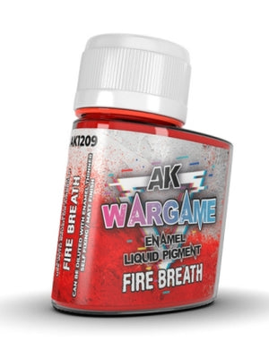 AK Interactive 1209 Wargame: Fire Breath Liquid Pigment Enamel 35ml Bottle