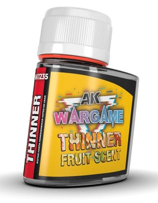 AK Interactive 1235 Wargame: Fruit Scent Mineral Thinner 125ml Bottle for Enamel/Oil