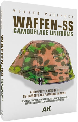 AK Interactive 130008 Waffen-SS Camouflage Uniforms Complete Guide Patterns in WWII Book (Hardcover)