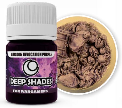 AK Interactive 13005 Deep Shades for Wargamers: Invocation Purple Acrylic 30ml Bottle