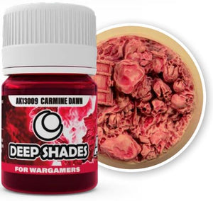 AK Interactive 13009 Deep Shades for Wargamers: Carmine Dawn Acrylic 30ml Bottle