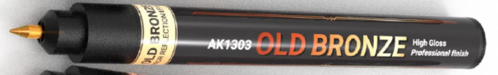 AK Interactive 1303 Metallic Liquid Marker Old Bronze 1mm