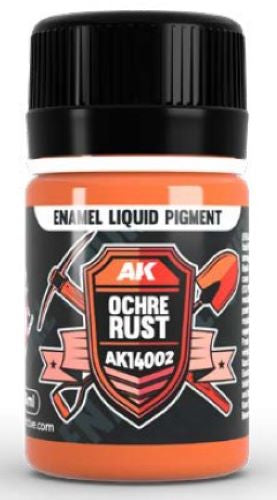 AK Interactive 14002 Ochre Rust Liquid Pigment Enamel 35ml Bottle