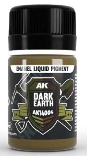 AK Interactive 14004 Dark Earth Liquid Pigment Enamel 35ml Bottle