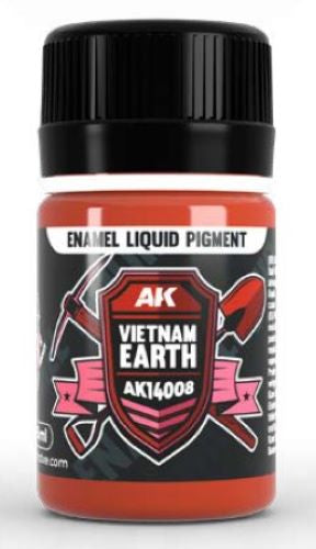 AK Interactive 14008 Vietnam Earth Liquid Pigment Enamel 35ml Bottle