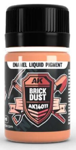 AK Interactive 14011 Brick Dust Liquid Pigment Enamel 35ml Bottle