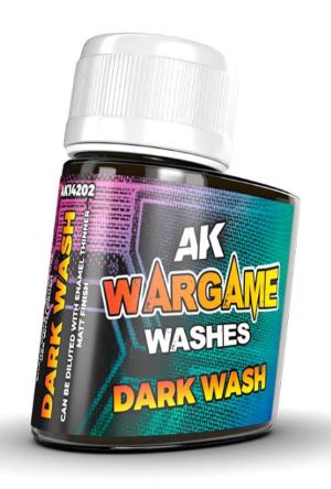 AK Interactive 14202 Wargame: Dark Wash Enamel 35ml Bottle