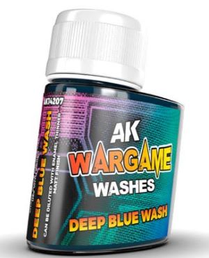 AK Interactive 14207 Wargame: Deep Blue Wash Enamel 35ml Bottle