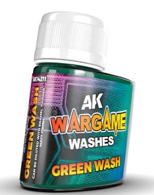 AK Interactive 14211 Wargame: Green Wash Enamel 35ml Bottle