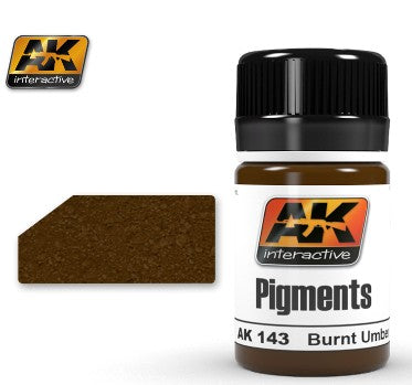 AK Interactive 143 Burnt Umber Dry Pigment 35ml Bottle