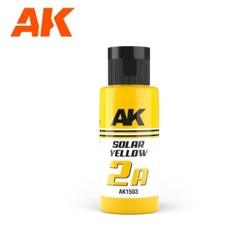 AK Interactive 1503 Dual Exo: 2A Solar Yellow Acrylic Paint 60ml Bottle