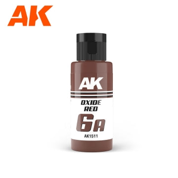 AK Interactive 1511 Dual Exo: 6A Oxide Red Acrylic Paint 60ml Bottle