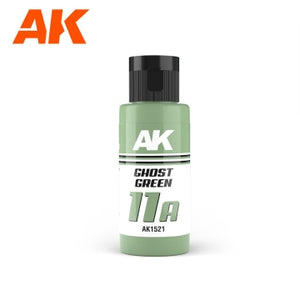 AK Interactive 1521 Dual Exo: 11A Ghost Green Acrylic Paint 60ml Bottle