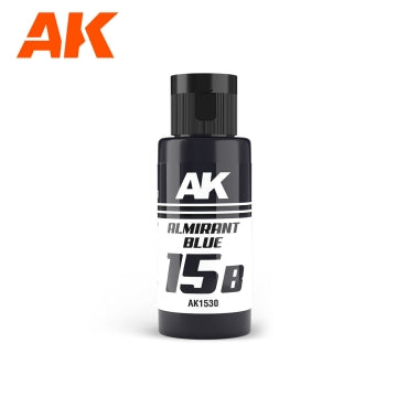 AK Interactive 1530 Dual Exo: 15B Almirant Blue Acrylic Paint 60ml Bottle